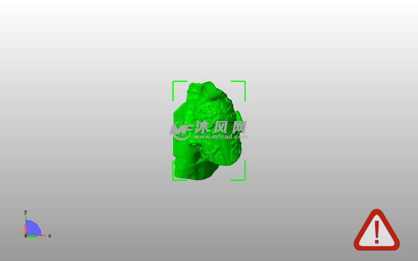 特洛伊战士半身像俯视图