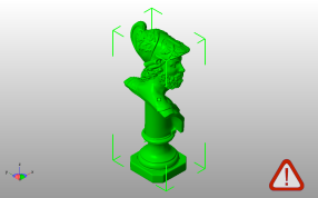 特洛伊战士半身像斜视图