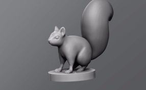 小松鼠模型效果图