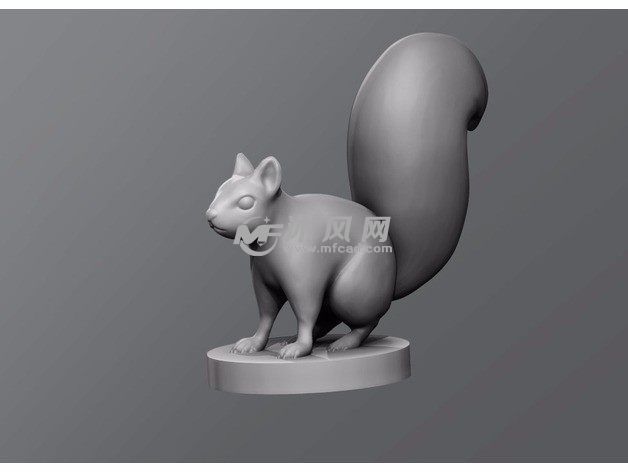 小松鼠模型效果图