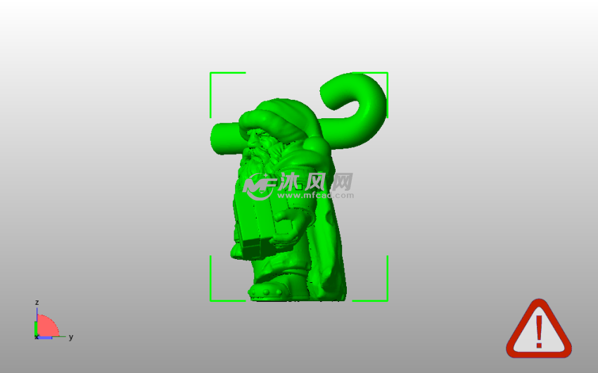 侏儒圣诞老人侧视图