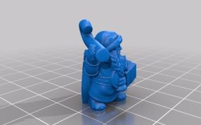 侏儒圣诞老人斜视图