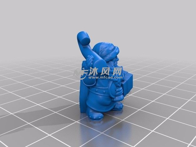 侏儒圣诞老人斜视图