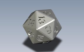 20面骰子轴测图