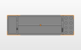 多功能工具架俯视图