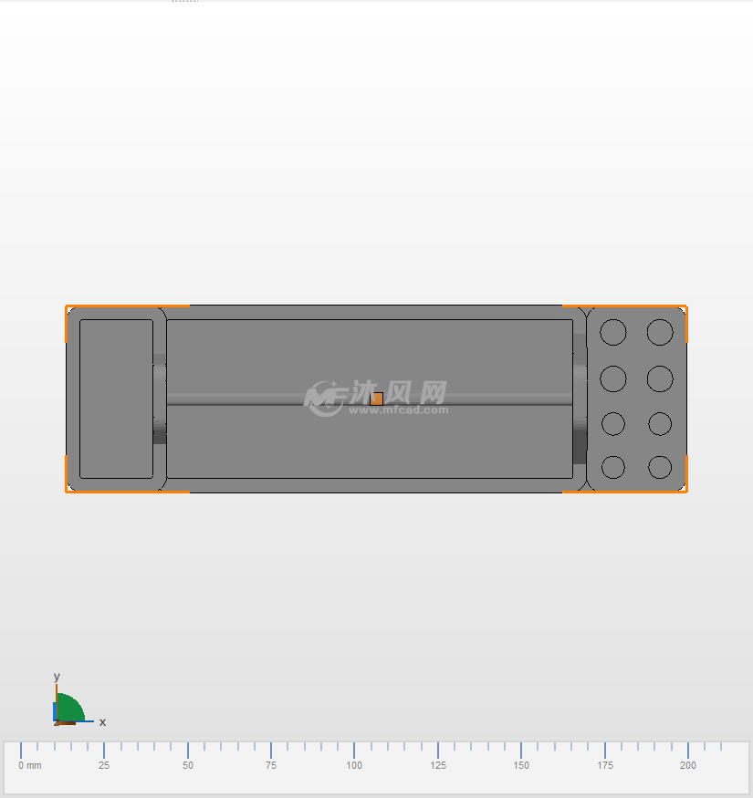 多功能工具架俯视图