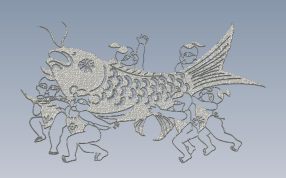 年年有鱼俯视图