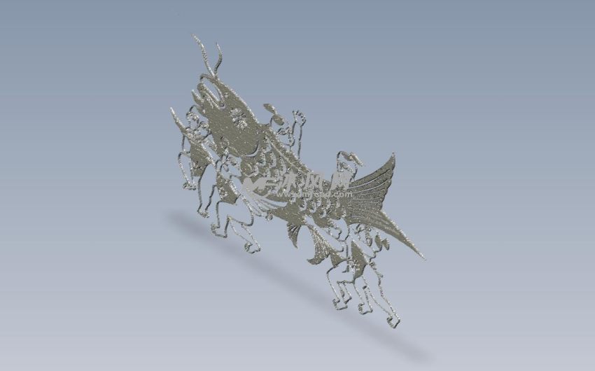 年年有鱼轴测图