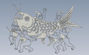 年年有鱼正视图