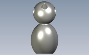 鸟哨模型正视图