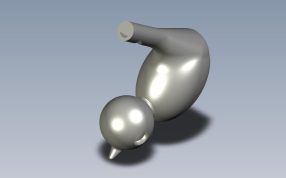 鸟哨模型轴测图