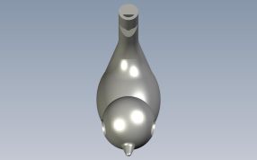 鸟哨模型俯视图