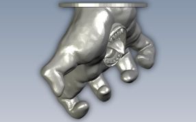 迪达拉的手俯视图