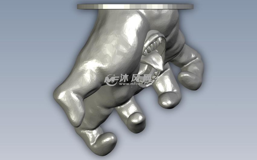 迪达拉的手俯视图