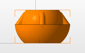 球形花盆左视图