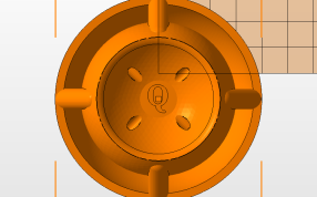 球形花盆顶视图