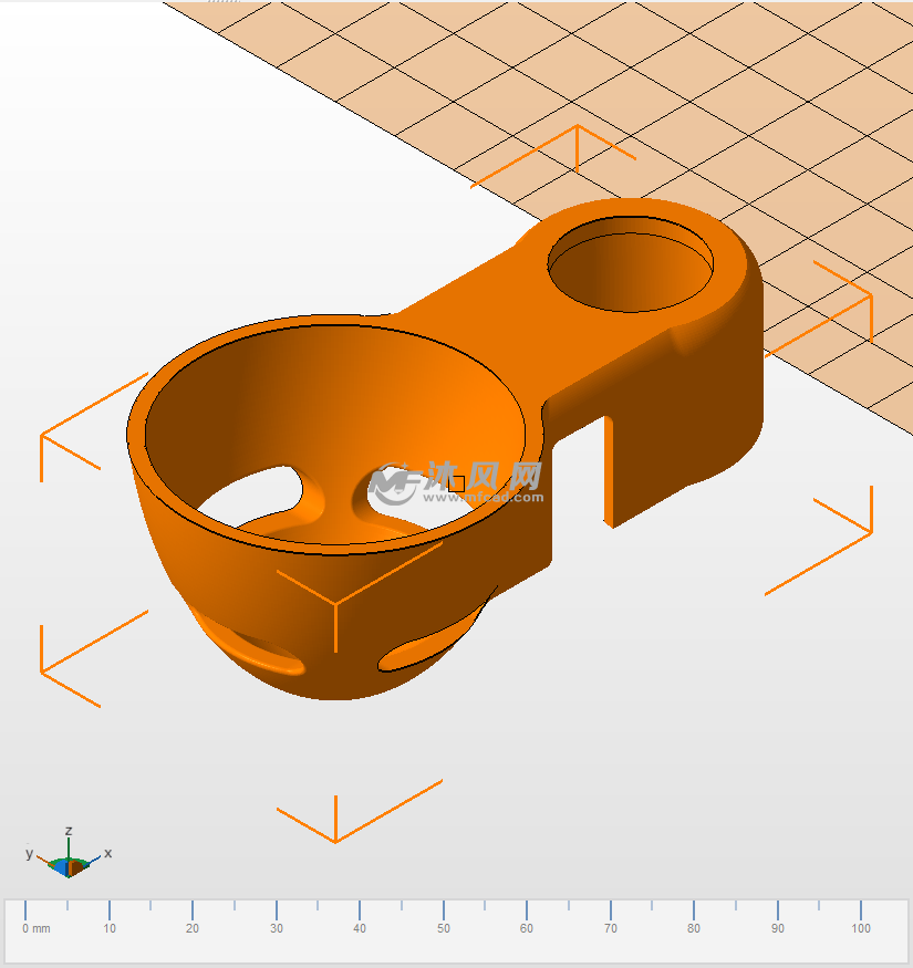 鸡蛋分离器等轴侧视图