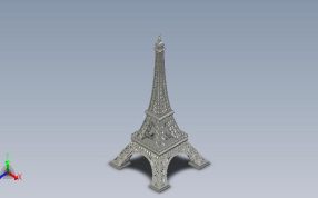 埃菲尔铁塔轴测图