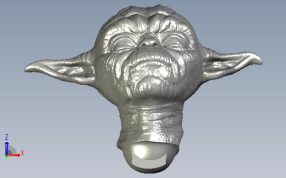 尤达大师头像正视图