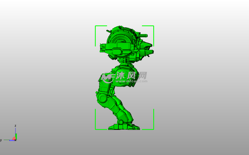 MWO游戏角色侧视图