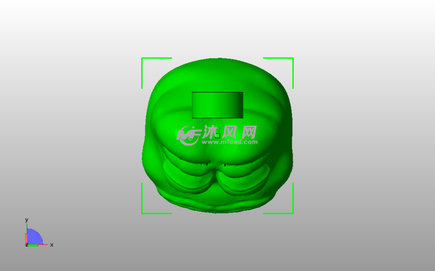 悲伤青蛙钥匙链俯视图