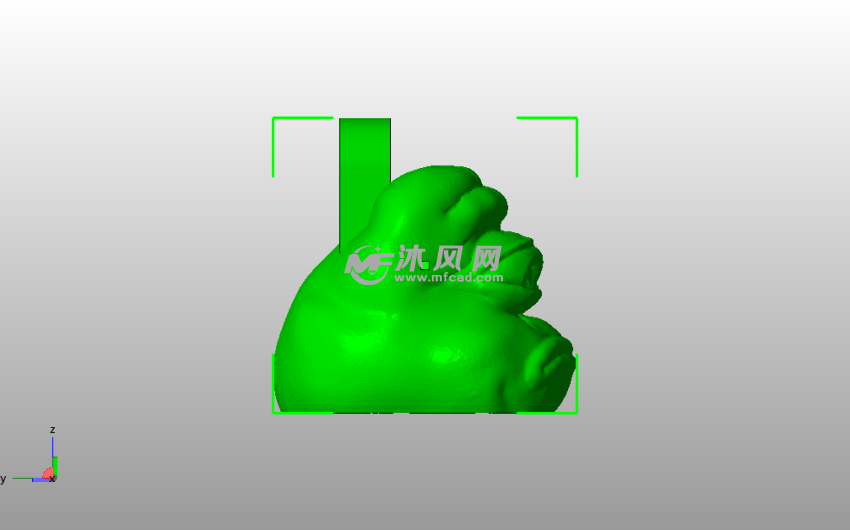 悲伤青蛙钥匙链侧视图