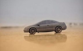 本田思域2007车身壳体侧视图