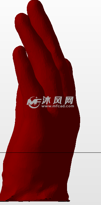 手的假肢模型右视图