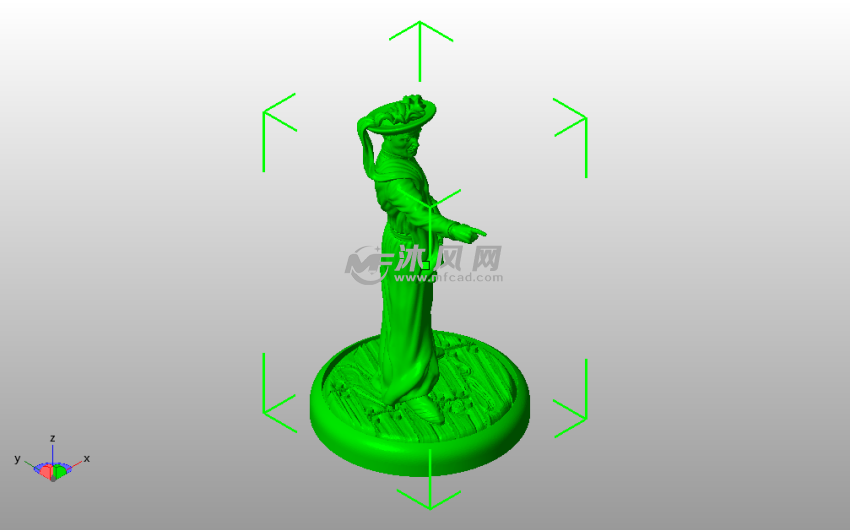 法官3D模型斜视图