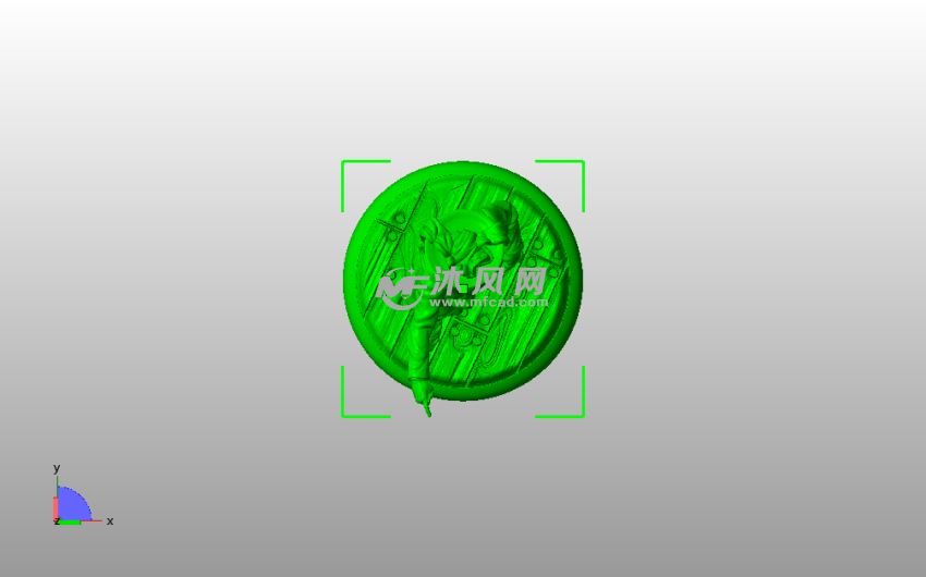 法官3D模型俯视图