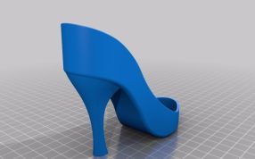 高跟鞋化妆品盒模型图