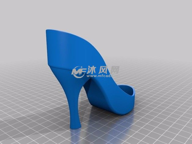 高跟鞋化妆品盒模型图