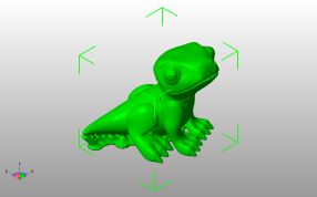 爬行宠物模型斜视图