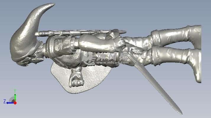 林克摆件侧视图