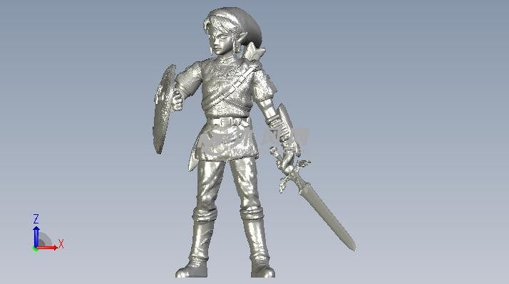 林克摆件前视图