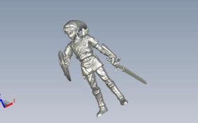 林克摆件轴测图