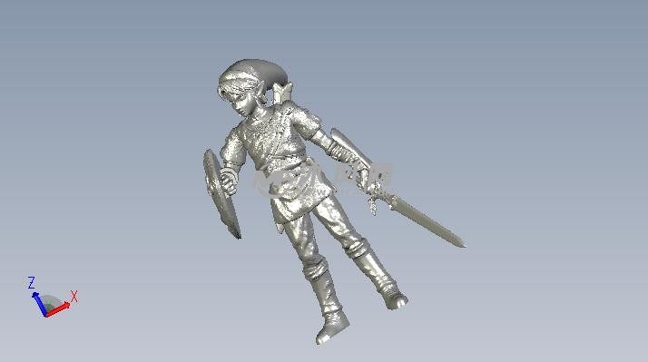 林克摆件轴测图