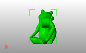  青蛙厕所卷纸架主视图