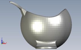 海豚糖果杯前视图