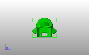 摄像云台支架俯视图