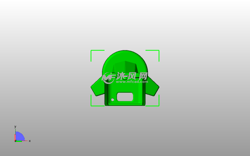 摄像云台支架俯视图