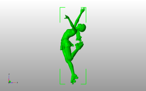  胜利之舞模型侧视图