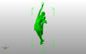  胜利之舞模型斜视图