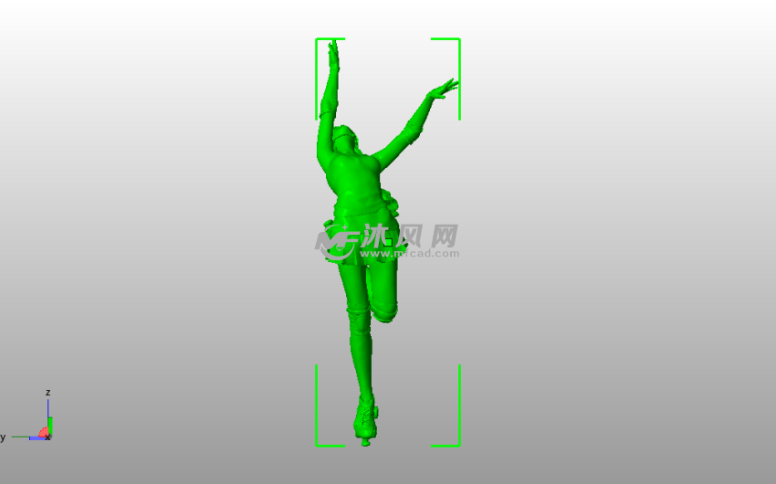  胜利之舞模型主视图