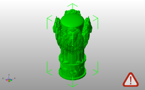 狮子浮雕柱子斜视图