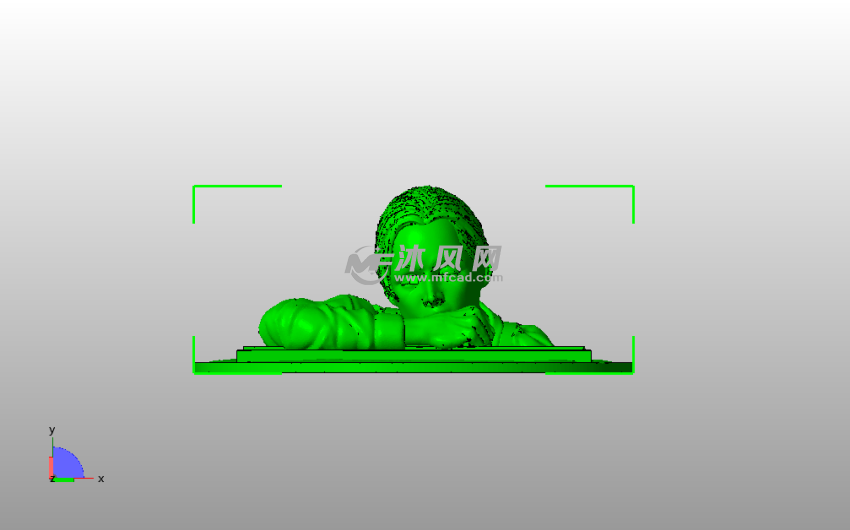 思考的女孩主视图