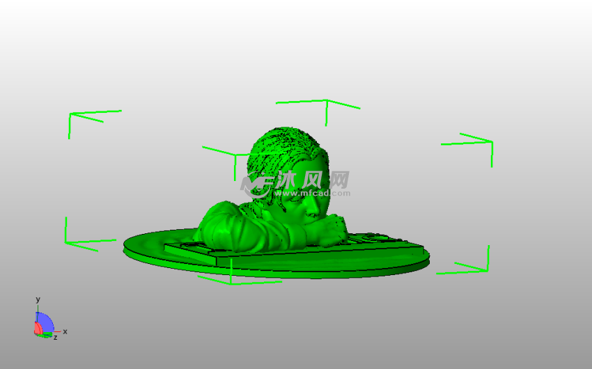 思考的女孩斜视图