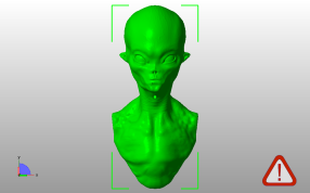 外星人半身像主视图