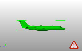 湾流G550公务机侧视图