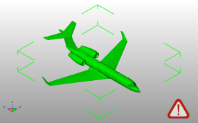 湾流G550公务机斜视图